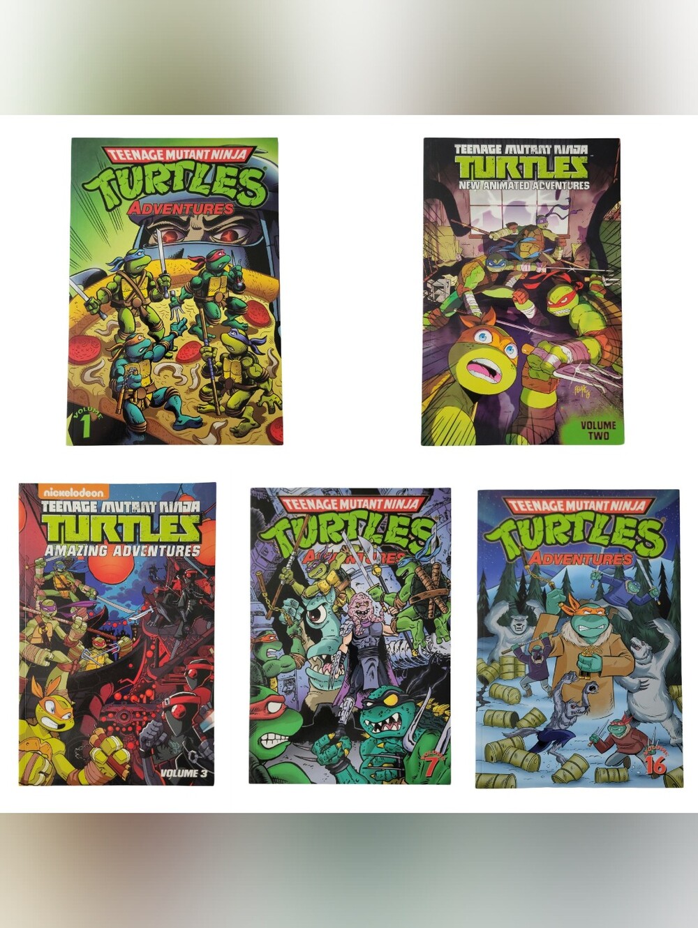 Teenage Mutant Ninja Turtles TMNT Adventures Archie Comics IDW TPB Book Lot